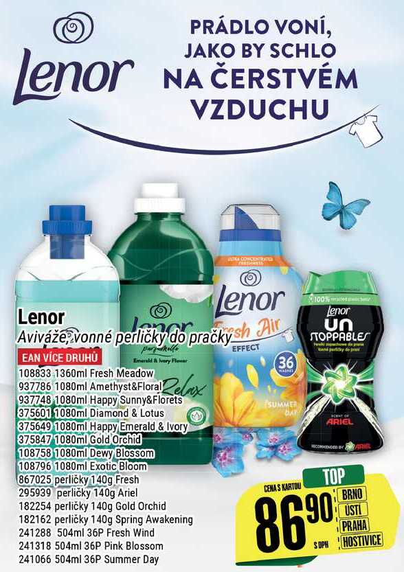 Lenor Fresh Air Effect aviváž Fresh Wind 504ml