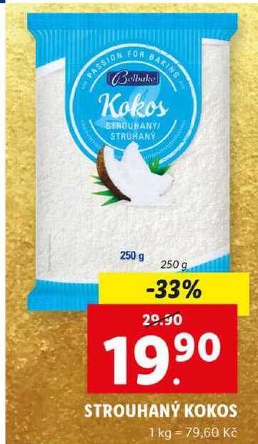 STROUHANÝ KOKOS, 250 g