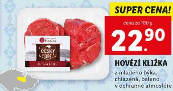 HOVĚZÍ KLIŽKA, cena za 100 g