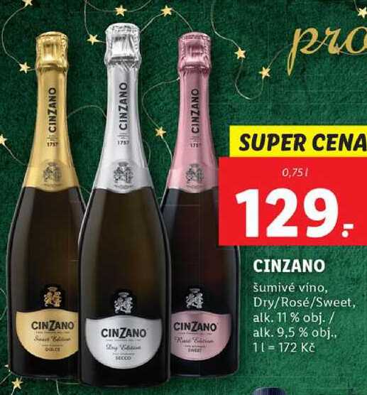 CINZANO, 0,75 l