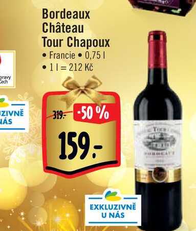   Bordeaux Château Tour Chapoux  0,75 l