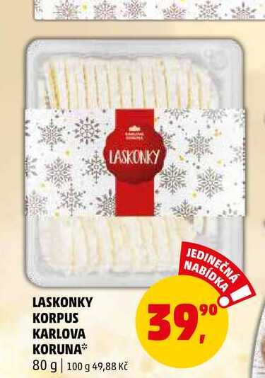 LASKONKY KORPUS KARLOVA KORUNA, 80 g
