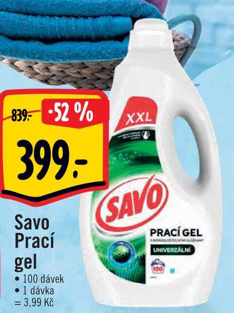 Savo Prací gel, 100 dávek