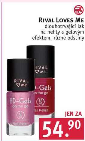 RIVAL LOVES ME dlouhotrvající lak na nehty