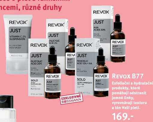 REVOX B77 AUST Exfoliační a hydratační produkty