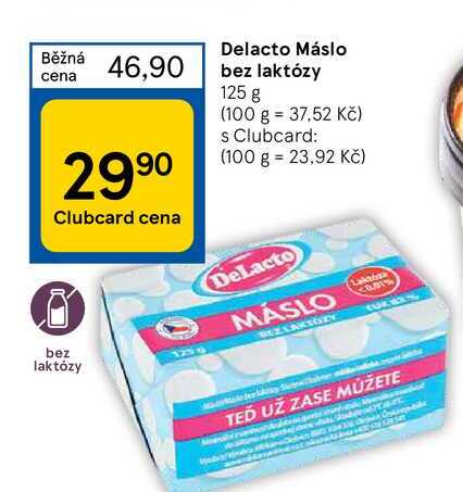 Delacto Máslo bez laktózy 125 g