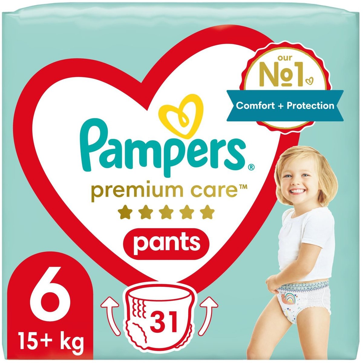 Pampers Pants Premium care plenkové kalhotky 5 (1217 kg) v akci