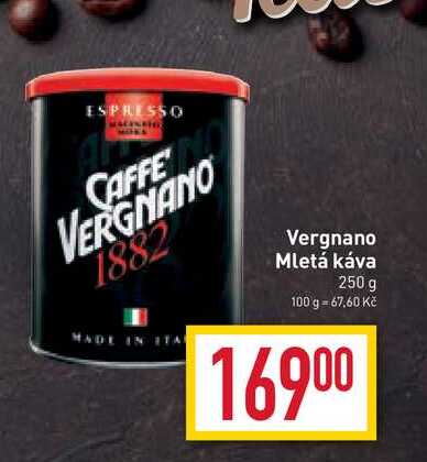 Vergnano Mletá káva 250 g v akci