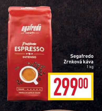 Segafredo Zrnková káva 1 kg v akci