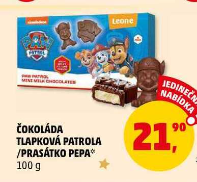 ČOKOLÁDA TLAPKOVÁ PATROLA, 100 g