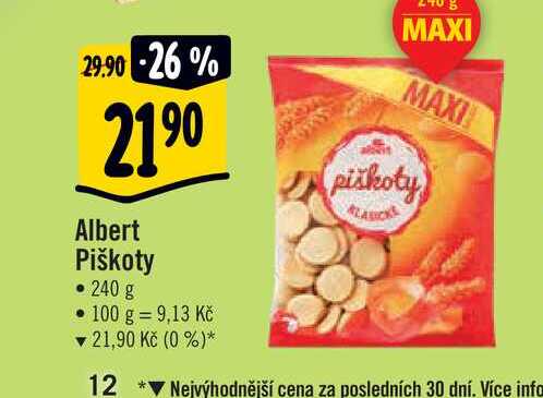 Albert Piškoty 240 g