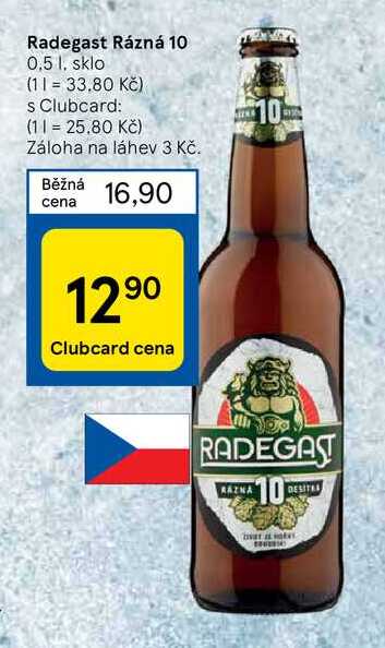 Radegast Rázná 10 0,5 l