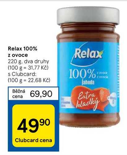 Relax 100% z ovoce 220 g