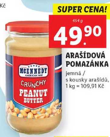 ARAŠÍDOVÁ POMAZÁNKA, 454 g