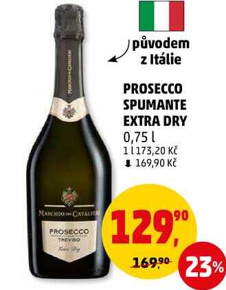 PROSECCO SPUMANTE EXTRA DRY, 0,75 l