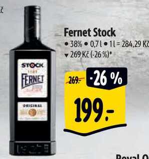 Fernet Stock, 0,7 l v akci