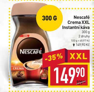 Nescafé Crema XXL Instantní káva 300 g