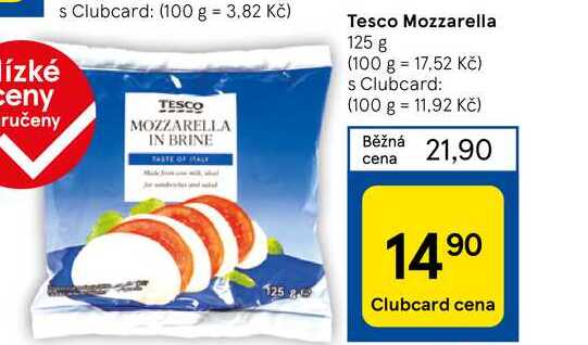 Tesco Mozzarella 125 g