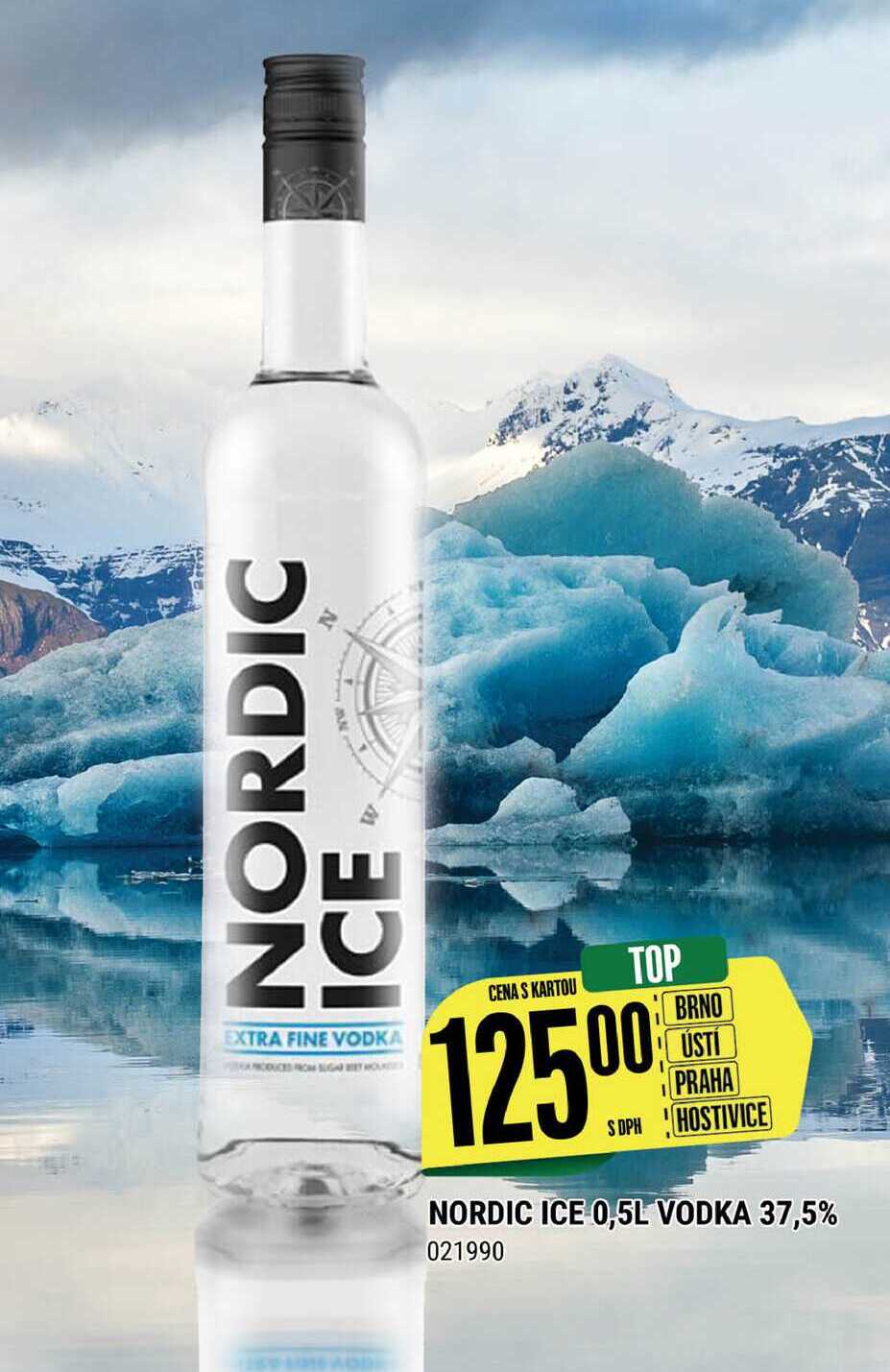 NORDIC ICE 0,5L VODKA 37,5% 021990