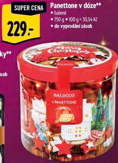 Panettone v dóze, 229- 750 g
