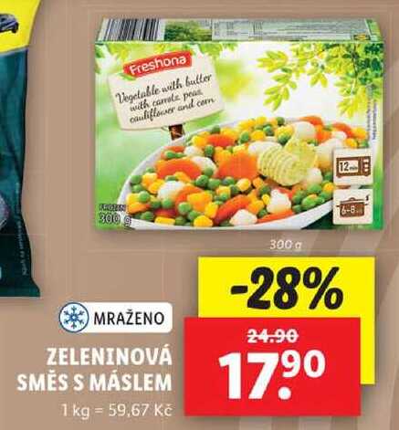 ZELENINOVÁ SMĚS S MÁSLEM, 300 g