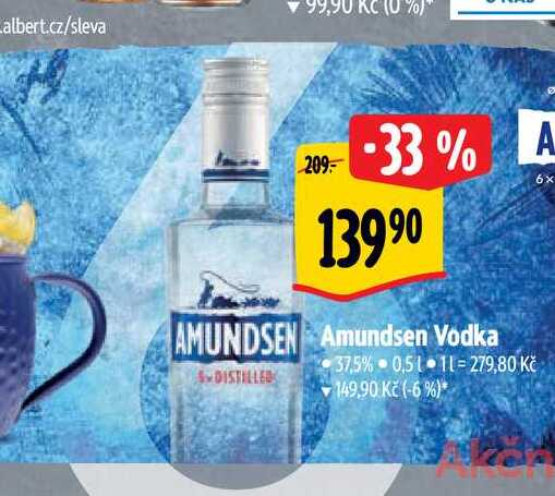   Amundsen Vodka 0,5 l v akci