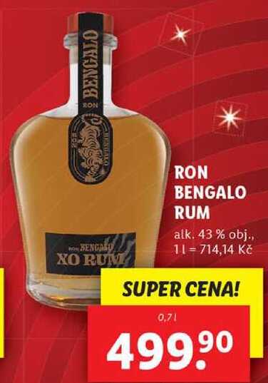 RON BENGALO RUM, 0,7 l