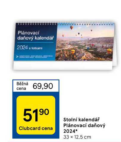 Plánovací daňový kalendář 2024