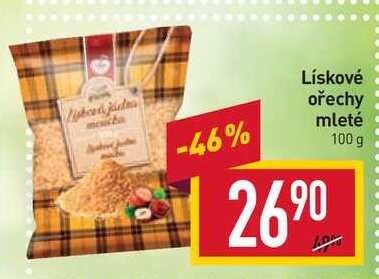 Lískové ořechy mleté 100 g