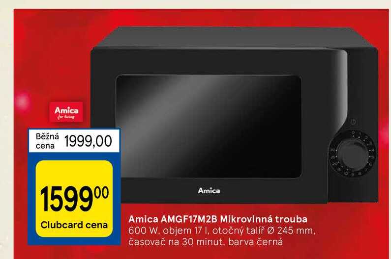 Amica AMGF17M2B Mikrovlnná trouba 600 W