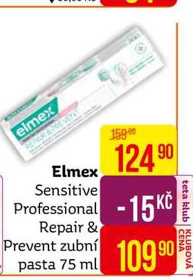 Elmex Sensitive Professional Repair & Prevent zubní pasta 75 ml