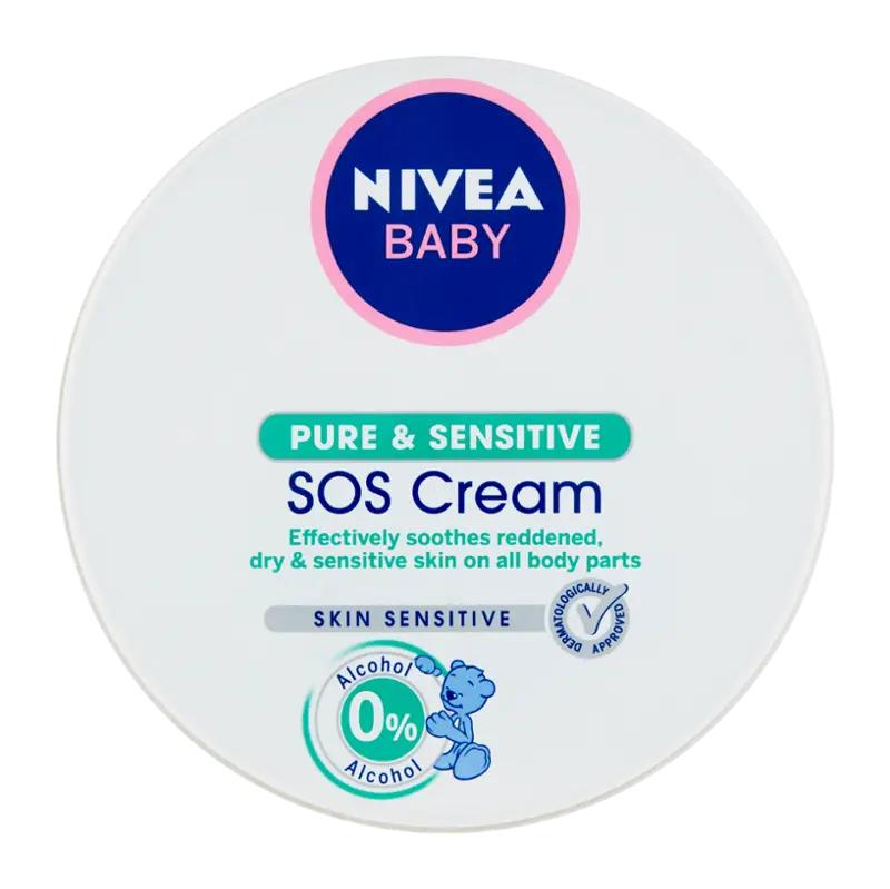 Nivea Baby Pure & Sensitive SOS Cream 2 X 150ml - New 