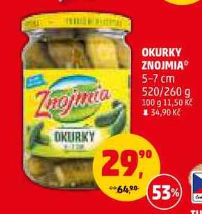 OKURKY ZNOJMIA 5-7 cm, 520 g