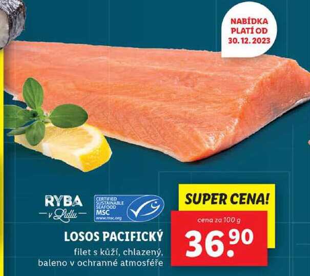 LOSOS PACIFICKÝ, cena za 100 g