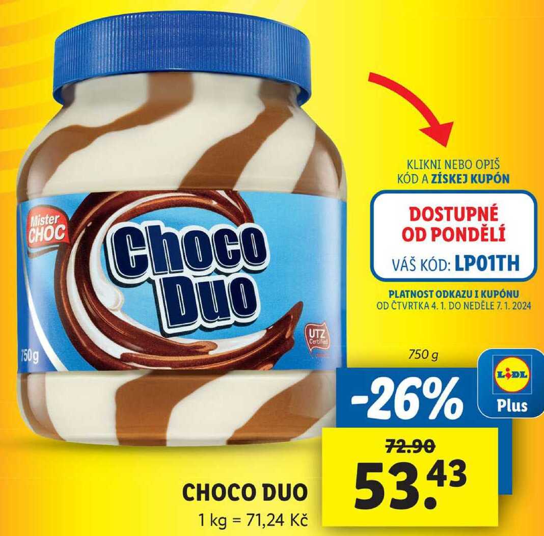 CHOCO DUO, 750 g