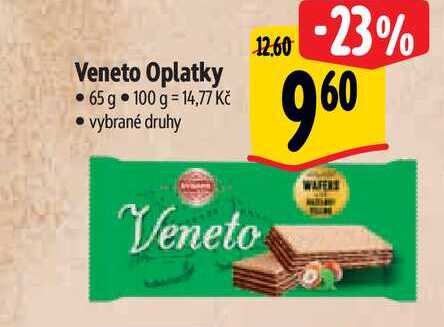 Veneto Oplatky 65 g   v akci