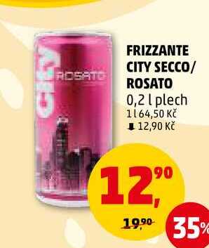 FRIZZANTE CITY SECCO/ROSATO, 0,2 l