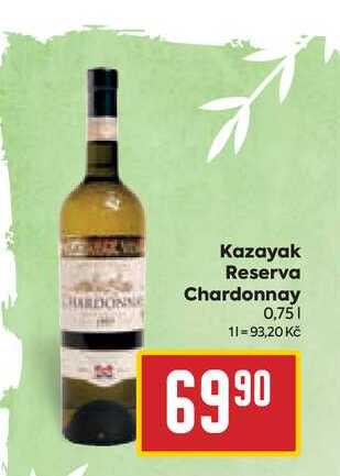 Kazayak Reserva Chardonnay 0,75l