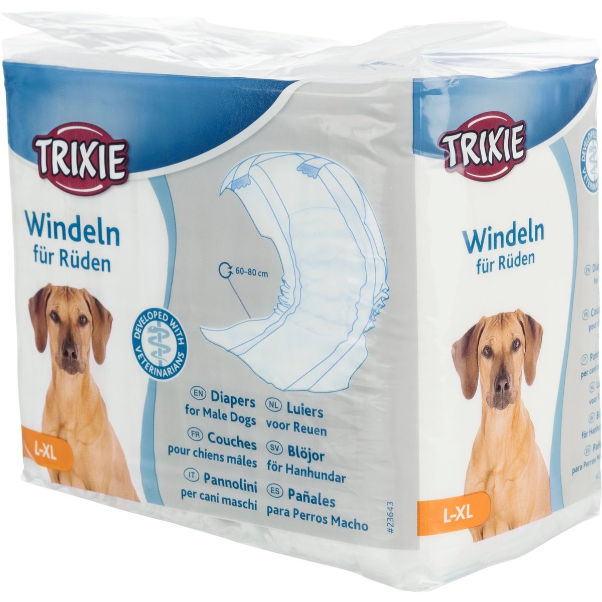 Trixie Papírové pleny pro psy L/XL, 60–80 cm