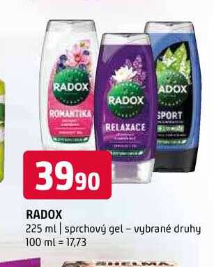   RADOX 225 ml sprchový gel 