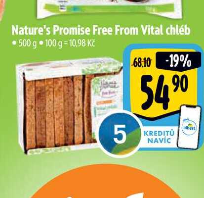 Nature's Promise Free From Vital chléb • 500 g 