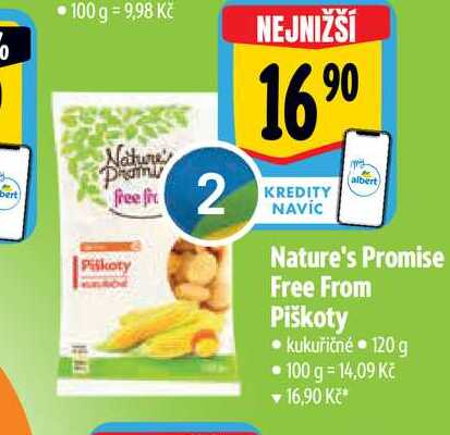   Nature's Promise Free From Piškoty  120 g 