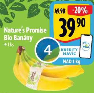Nature's Promise Bio Banány, 1 ks