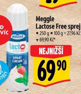 Meggle Lactose Free sprej, 250 g 