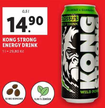 KONG STRONG ENERGY DRINK, 0,5 l