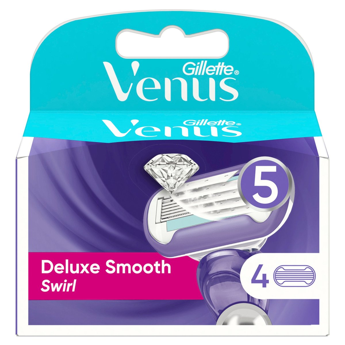 Gillette Venus Deluxe Smooth Swirl Náhradní holicí hlavice
