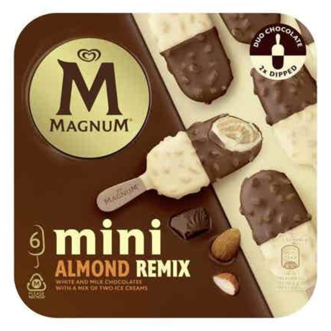 Magnum Mini Almond Remix Multipack 6x55ml