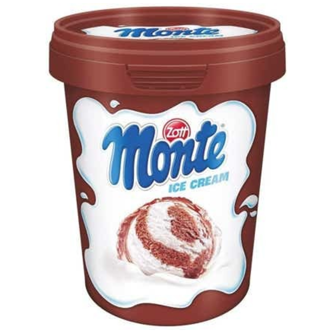 Zott Monte Smetanovo-oříšková zmrzlina v kelímku