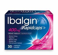 Ibalgin® Rapidcaps 400 mg 30 měkkých tobolek