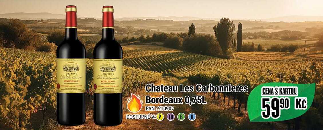 Chateau Les Carbonnieres Bordeaux 0,75L 